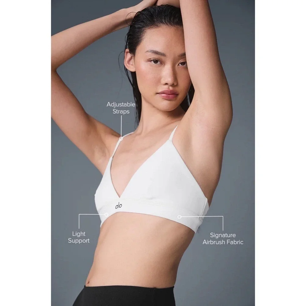 Alo Yoga Splendor Bra White/Black XS
